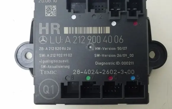 Mercedes-Benz E W212 Door control unit/module A2129004006