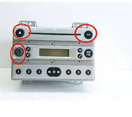 Ford Fiesta Radio/CD/DVD/GPS head unit 10R020451