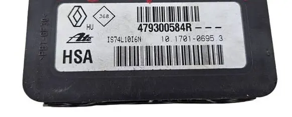 Renault Megane III ESP acceleration yaw rate sensor 479300584R