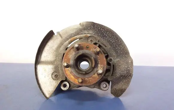 Front wheel hub spindle knuckle