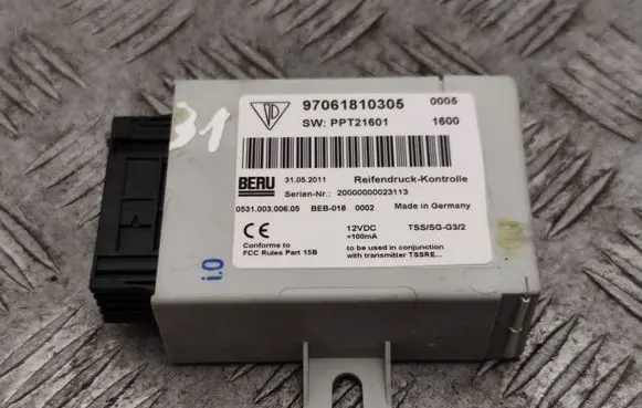 Porsche Panamera (970) Tire pressure control unit 97061810305