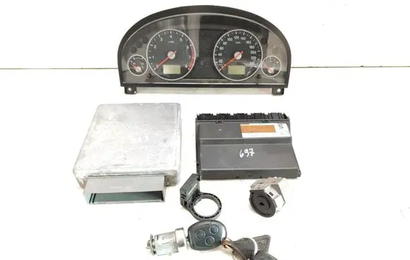 Ford Mondeo Mk III Engine ECU kit and lock set 4S7A12A650FB 3S7T15K600SC 5WK48751F
