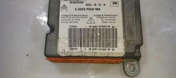 Citroen Xsara Picasso Airbag control unit/module 9640822580 550893100