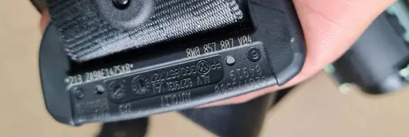 Audi A4 S4 B9 Rear seatbelt 8W0857807 6279131 70AA084580M8