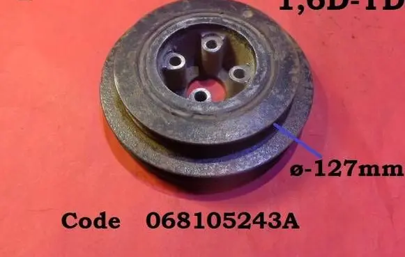 Volkswagen PASSAT B3 Crankshaft pulley 068105243A