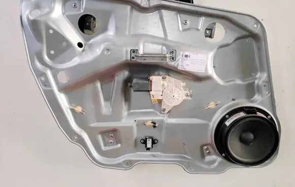 Front door window regulator with motor