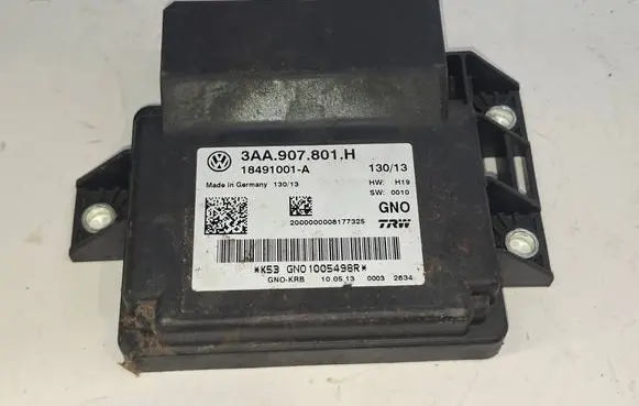 Volkswagen PASSAT B7 Hand brake control module 3AA907801H 18491001A GN01005498R