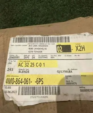 Audi Q7 4M Other center console (tunnel) element 4M0864061