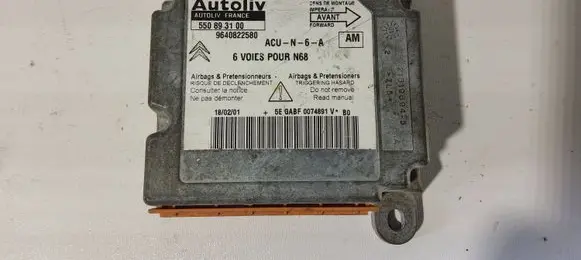 Citroen Xsara Picasso Airbag control unit/module 9640822580 550893100