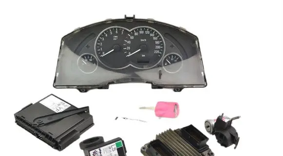 Opel Meriva A Engine ECU kit and lock set 09353509 863509LB211522PH HSEL21