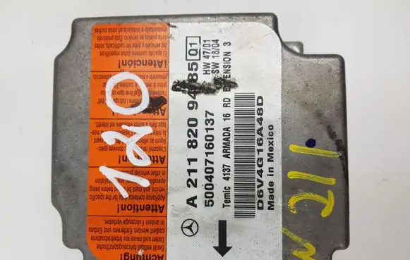 Mercedes-Benz E W211 Airbag control unit/module A2118209485 500407160137