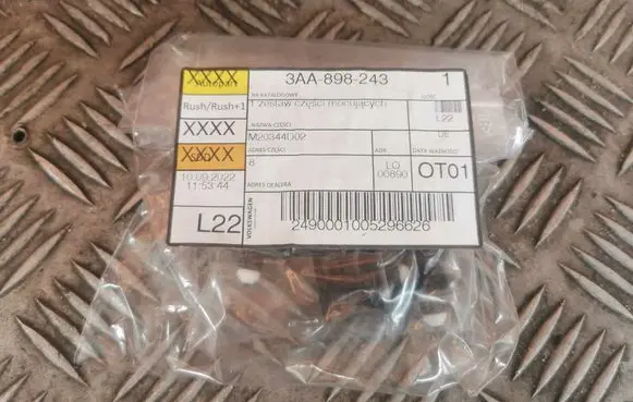 Volkswagen Golf VII Rear door card trim 3AA898243