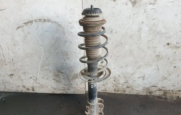 Front shock absorber with coil spring