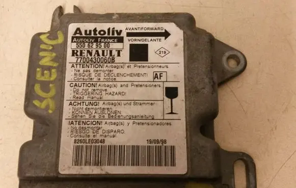 Renault Scenic I Airbag control unit/module 7700430060B 550629500