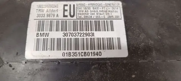 BMW 3 E46 Seat airbag 3070322903 01B351CB01940