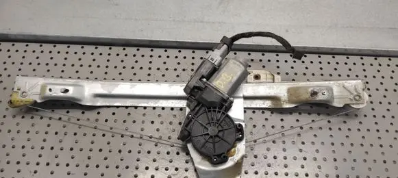 Rear door window regulator with motor