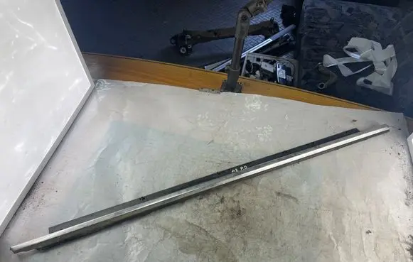 Audi A8 S8 D3 4E Front door glass trim molding 4E0853284C