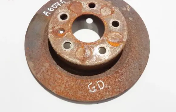 Opel Meriva B Rear brake disc neventiliuojamas