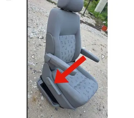 Volkswagen Transporter - Caravelle T5 Seat back rest control lever/handle 7H0882252A