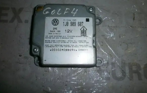 Volkswagen Golf IV Airbag control unit/module 1J0909607 5WK4199VW3