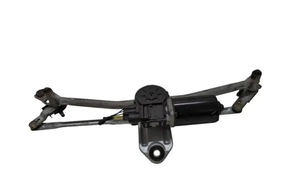 Front wiper linkage and motor