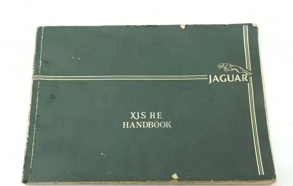 Jaguar XJS Owners service history hand book 