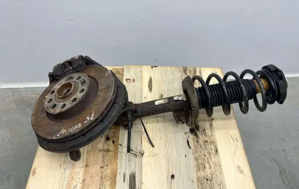 Front shock absorber with coil spring