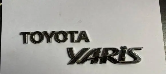 Toyota Yaris Manufacturers badge/model letters