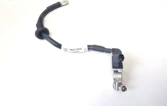 Volkswagen Touareg II Negative earth cable (battery) 7P0915181A