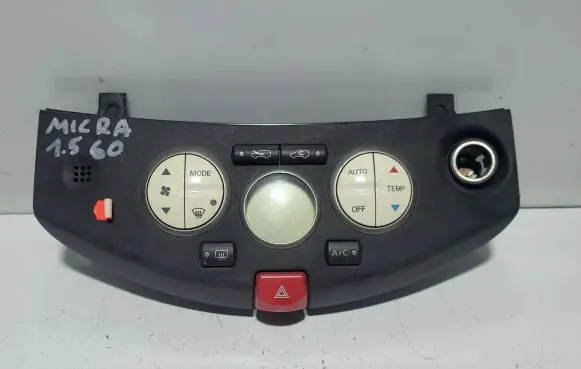 Nissan Micra Climate control unit 27500AX708 503722361 69450018