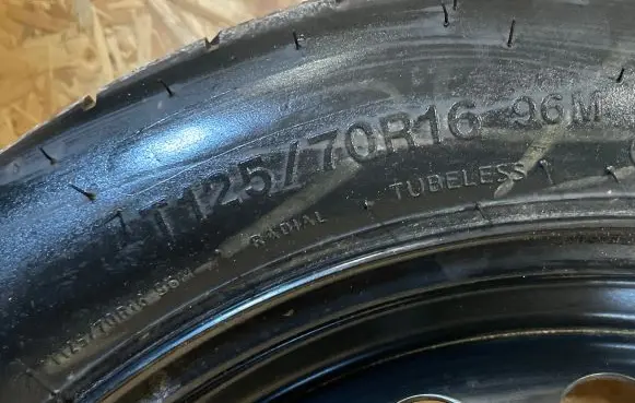 Ford Focus R16 spare wheel 