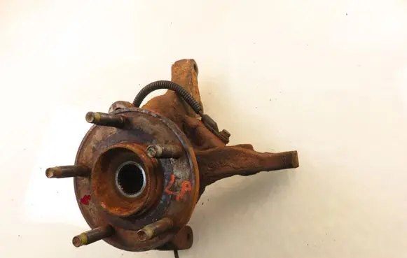 Front wheel hub spindle knuckle