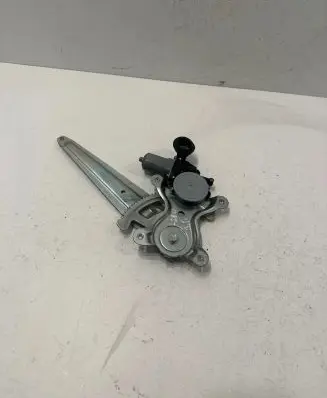Rear door window regulator with motor