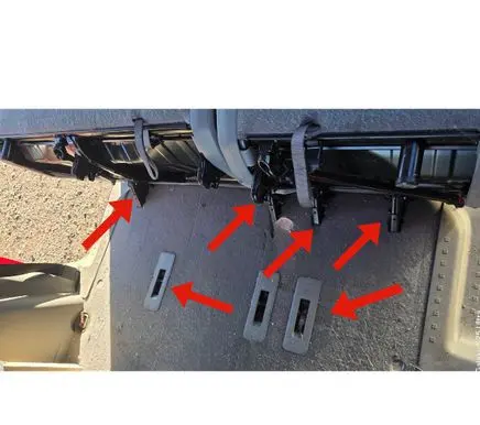 Volkswagen Caddy Rear seat guide rail 2K0883286A 2K0883285A 2K0883087B