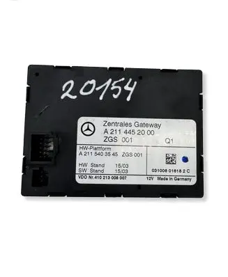 Mercedes-Benz E W211 Gateway control module A2115403545 A2114452000 410213008007