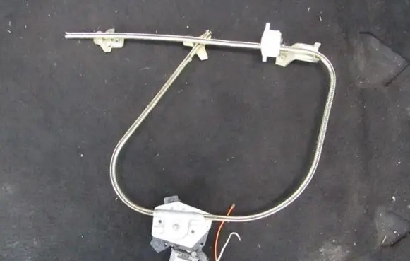 Sliding door window regulator with motor