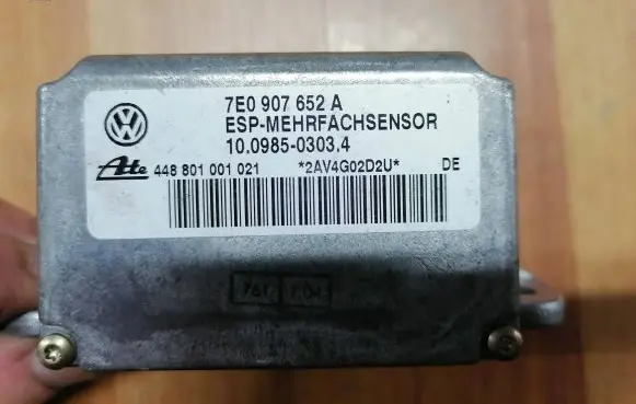 Volkswagen Touareg I ESP acceleration yaw rate sensor 7E0907652A 448801001021 10098503034