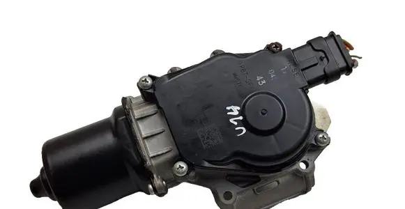 Front wiper linkage and motor