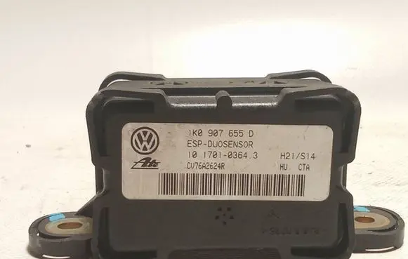 Skoda Octavia Mk2 (1Z) ESP acceleration yaw rate sensor 1K0907655D 10170103643 307642624R