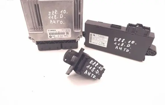 BMW 1 E82 E88 Engine ECU kit and lock set 8512499 0281017551 030461387