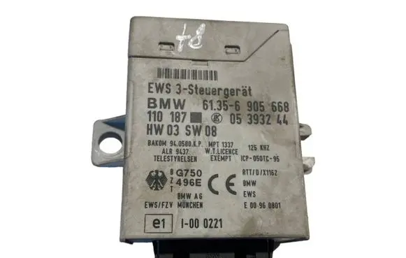 BMW 5 E39 Immobilizer control unit/module 6905668 61356905668 05393244