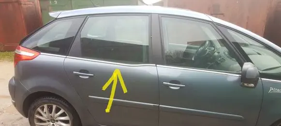 Citroen C4 I Picasso Rear door window glass