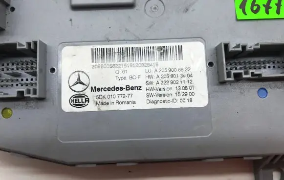 Mercedes-Benz C W205 Other control units/modules A2059006822