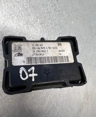 Opel Astra H ESP acceleration yaw rate sensor 1017010362