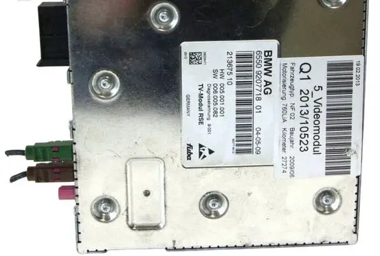 BMW 5 F10 F11 Video control module 65509207718 9207718 65509201035