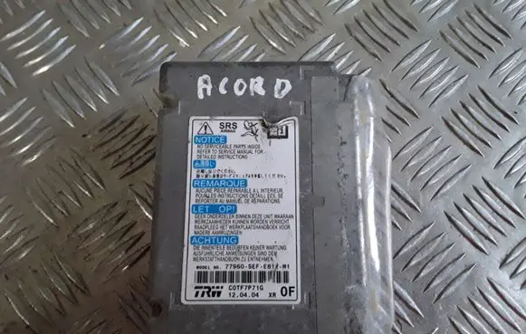 Honda Accord Airbag control unit/module 77960SEFE812M1