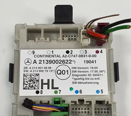 Mercedes-Benz C W205 Door control unit/module A2139002622