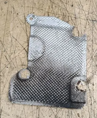 Heat shield in engine bay