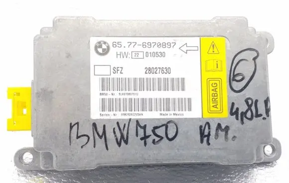 BMW 7 E65 E66 Airbag deployment crash/impact sensor 6970897 28027630