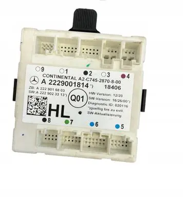 Mercedes-Benz S W222 Door control unit/module A2229001814